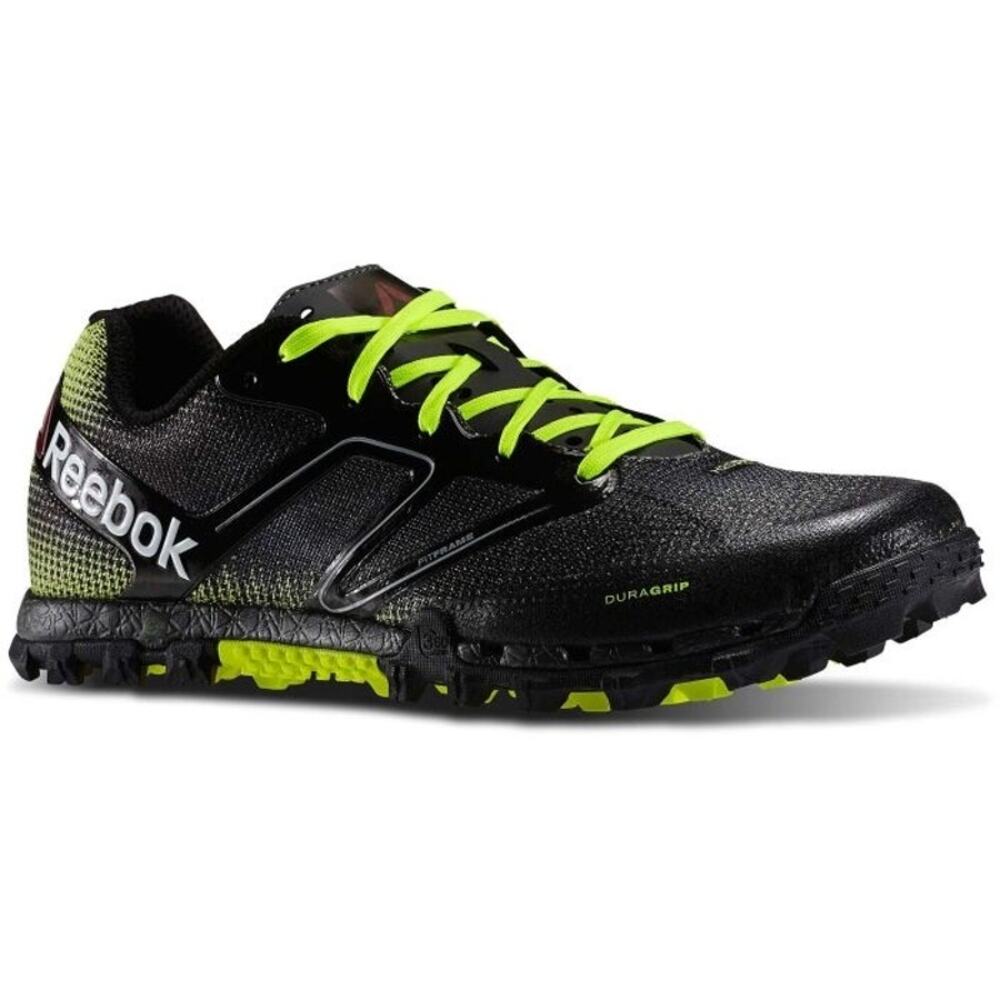 Reebok ALL TERRAIN SUPER Mens Trail Running Shoes Size 11 Neon Green Laces